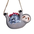 thumbnail image 2 of (Clearance) BNNG Sloth Hanging Planters Pots Indoor for Succulent Cactus Outdoor Ceramic Cute Flower Pot Holder Gardening Gifts for Women Plant Lovers Gardeners Mom, 2 of 3