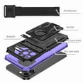 thumbnail image 4 of Dteck Detachable Sports Wristband Case for iPhone 13 Pro, Shockproof Hard PC TPU Bumper Hybrid Kickstand Cover, Great for Hiking Biking Walking Gym Running Workout Exercise Arm Band Case (Purple), 4 of 10