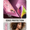 thumbnail image 6 of i-Blason AresMag for iPhone 15 Case/iPhone 14 Case/iPhone 13 Case [6.1 inch], [MagSafe Compatible] Full-Body Shockproof Rugged Clear Bumper Case with Built-in Screen Protector (Pink), 6 of 8