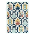 thumbnail image 3 of Unique Loom Belize Outdoor Collection Area Rug - Corozal (6' x 9' Rectangle Ivory/Navy Blue), 3 of 7