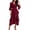 Wine, variant on Ruffle Dresses for Women Plus Size Tunic High Low Dress Smocked Ruched Long Dress Wedding Guest Dresses Clothes