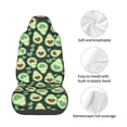 thumbnail image 4 of Wukai Avocado Heart Full Set Car Seat Covers with Soft Padding Universal Auto Front Seats Protector and Cushion Mat, 4 of 5