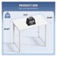 thumbnail image 3 of XPOPR 32 Inch Office Small Computer Desk Modern Simple Style Writing Study Work Table for Home Bedroom - Wood White, 3 of 5