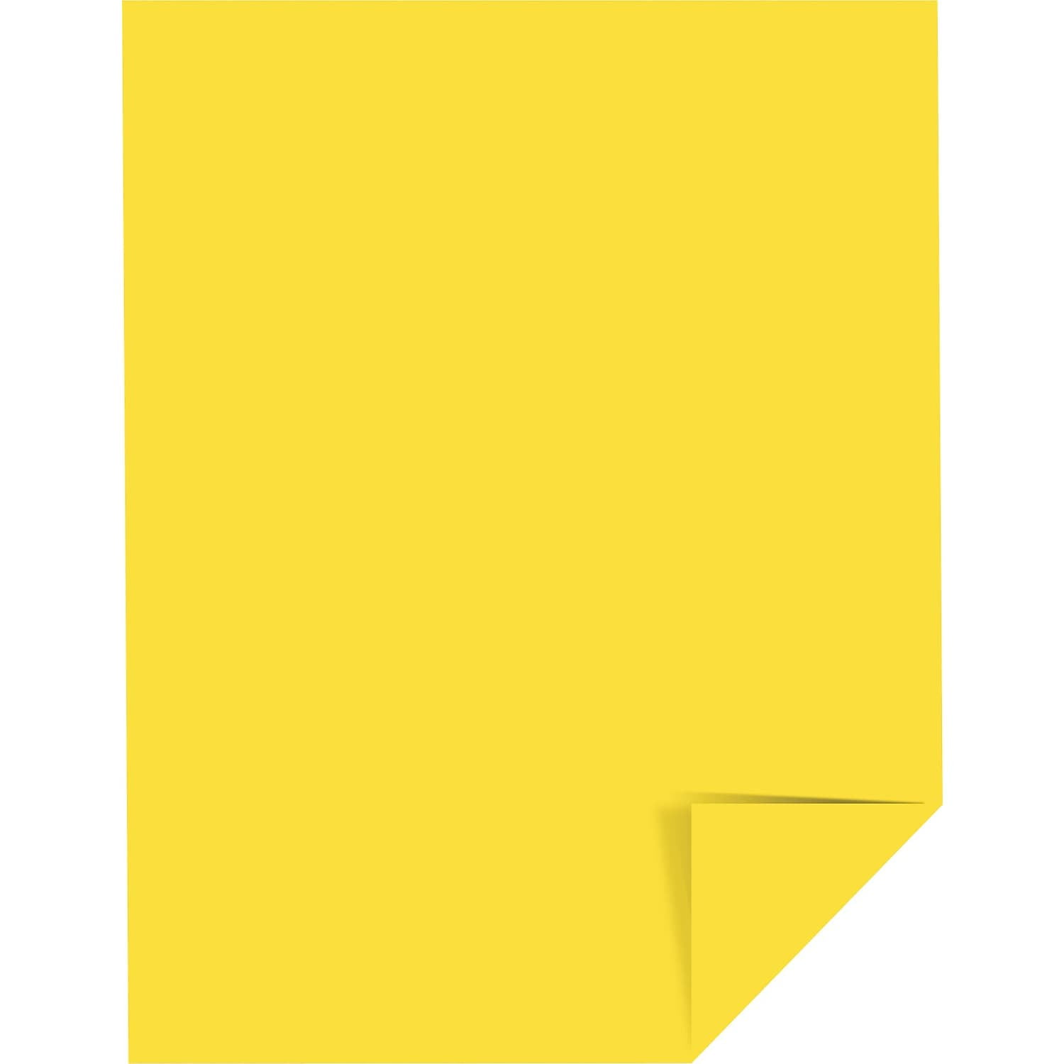 24 lb/89 gsm 8.5 x 11 Solar Yellow 22531 Astrobrights Color Paper 500 Sheets 