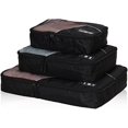 thumbnail image 4 of Travel Packing Cubes Organizer Bags 3 Pieces Set Black, 4 of 7