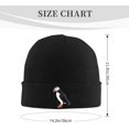 thumbnail image 2 of Puffin Bird Beanie Hat Unisex Knit Hat Ski Stocking Cuffed Cap, 2 of 8