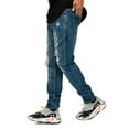 thumbnail image 2 of Victorious Men's Distressed Rip and Repair Denim Jeans DL1119 - Indigo - 42/32, 2 of 5