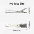 thumbnail image 2 of 60 Pices Pince Crocodile Cheveux, Gingbiss 1,8 Pouces Mtal Argent Pinces Cheveux Avec Bote De Rangement, Pinces Cheveux Alligator Vurl Pour Salo, 2 of 5