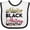 White and Black, variant on Inktastic Celebrating My First Black History Month for Kids Boys or Girls Baby Bib