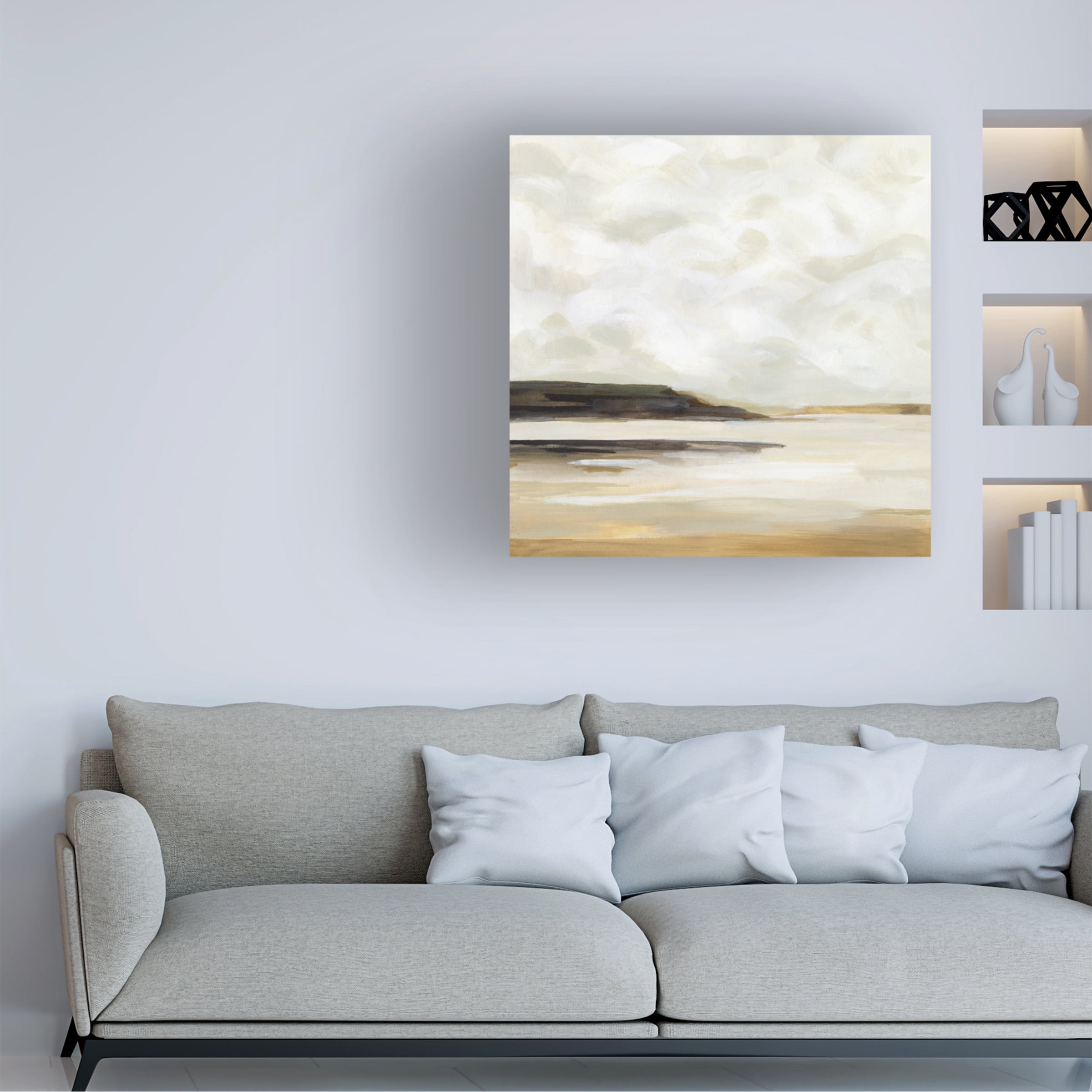 Victoria Borges 'Cloudy Coast I' Canvas Art