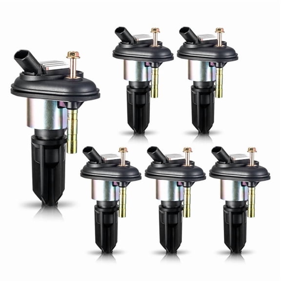 Set of 6 Ignition Coils Compatible with 2002-2005 GMC Envoy XL 4.2L V6 Replacement for UF303 C1395