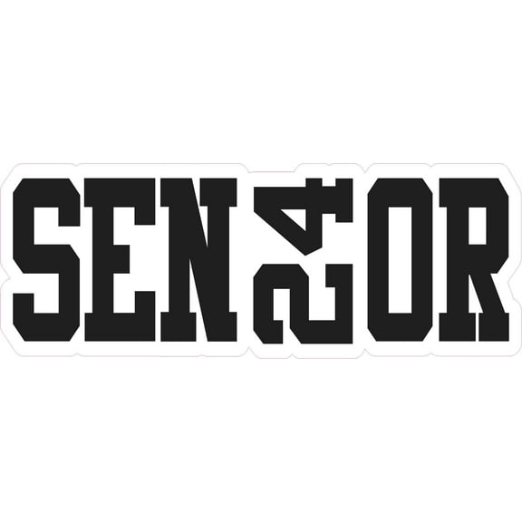 StickerTalk Senior 2024 Vinyl Sticker, 8 inches x 3 inches