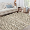 thumbnail image 2 of 9x12 Washable Area Rug Soft Vintage Distressed Carpet Retro Abstract Design Non-Slip Low Pile Large Bedroom Dining Room Multi-Color Blue, 2 of 9