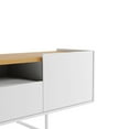 thumbnail image 4 of Winston Sleek Modern TV Stand with 6 Shelves in White  Cinnamon, 4 of 5
