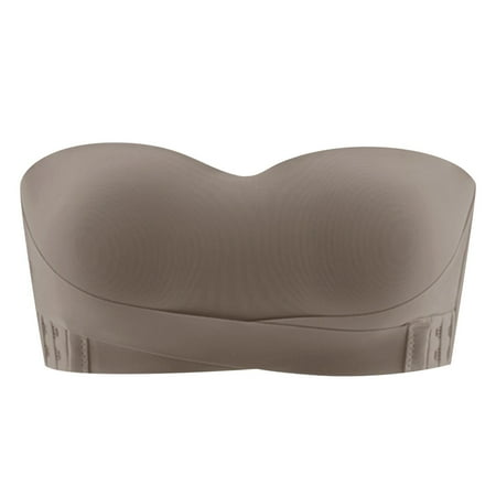 Strapless Underwear For Women Push Up Small Chest Bandeau Wedding Dress Straps Backless Bra