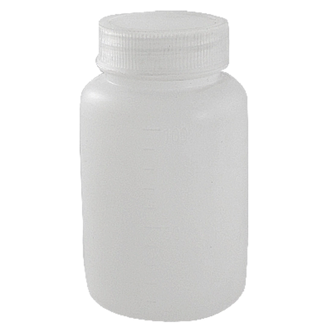 Unique Bargains 100mL Double Cap Leakproof Graduated Plastic Bottle Lab Set