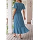 thumbnail image 2 of Vestido PRETTYGARDEN Maxi Bohemio Floral con Escote Cruzado en V Azul Talla Grande, 2 of 7