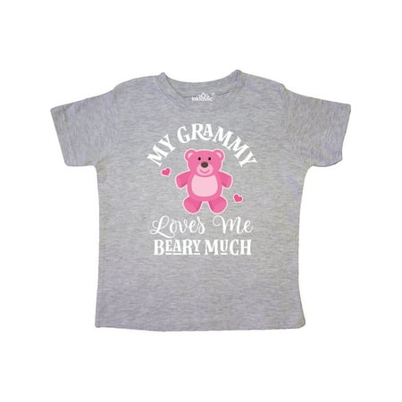 

Inktastic Grammy Loves Me Girls Bear Gift Toddler Toddler Girl T-Shirt