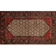 thumbnail image 1 of Ahgly Company Machine Washable Indoor Rectangle Traditional Gold Brown Area Rugs, 2' x 4', 1 of 7