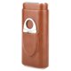 thumbnail image 2 of Estuche para cigarros de cuero portátil Humidor de cigarros forrado de madera de cedro con cortador (para 3 cigarros marrón), 2 of 11