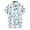 #0011-Blue, variant on Betivan Men's Shirt Valentine's Day Printed Turndown Collar Button-Down Blouse, Short Sleeve Breathable Casual Top Daily Beach Vacation Gathering
