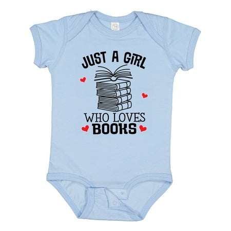 

Inktastic Just a Girl Who Loves Books Gift Baby Girl Bodysuit