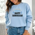 thumbnail image 2 of Hanukkah Sweatshirt, Happy Hanukkah, 2 of 7