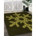 thumbnail image 3 of Ahgly Company Machine Washable Indoor Square Transitional Night Black Area Rugs, 7' Square, 3 of 7