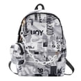 thumbnail image 1 of Bolsa Mochilas escolares de nailon para mujer, de hombro diarios con estampado de letras de vaca para estudiantes y niñas Ndcxsfigh Para Estrenar, 1 of 8