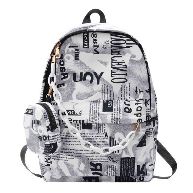 Bolsa Mochilas escolares de nailon para mujer, de hombro diarios con estampado de letras de vaca para estudiantes y niñas Ndcxsfigh Para Estrenar