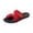 Red, variant on Mesh Toe Loop Slides for Men, Orthopedic Sandals for Woman Summer 2026 Comfortable Breathable Slip On Flip Flops Arch Support Casual Shoes Beach Slippers, Black 8