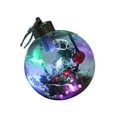 Dserhfy 8cm Christmas Clear Ball, LED Luminous Warm/Colorful Lighting