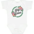 thumbnail image 3 of Inktastic Big Sister with Flower Circle Girls Baby Bodysuit, 3 of 5