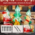thumbnail image 4 of 9FT Long Christmas Inflatable Decorations, Blowup Santa and Reindeer Around Campfire, Lighted Xmas Inflatables for Yard Front Door Outdoor Indoor Party Decor, 4 of 7
