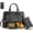Black, variant on Lunch Tote Bag for Women 2 in 1 Laptop Work Bag with Lunch Insulated Compartment and Purse Combo PU Leather 15.6 Inch Crossbody and Bag for Daily, Office, Picnic Black | Leather