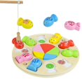 thumbnail image 1 of Juguetes de juego de pesca magnéticos de madera con rompecabezas Tangram para niños, juegos de mesa de memoria, juguetes educativos, 1 of 7
