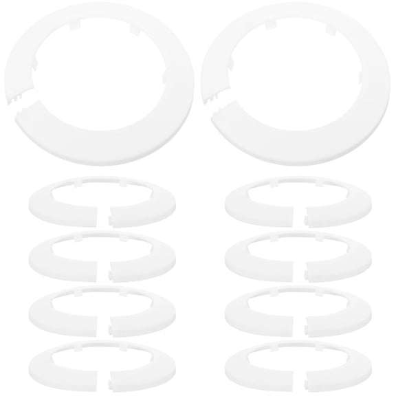 LEORX 10Pcs Plastic Pipe Flange Radiator Protect Pipes For Residential Use