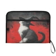 thumbnail image 7 of WOBOGO Black Hat Cow Cat Expanding File Folder Letter Size Accordion Filing Organizer 13 Pocket Separate Organ Pocket, 7 of 7