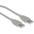 thumbnail image 2 of CableWholesale.com - USB cable - USB (M) to USB (M) - USB 2.0 - 15 ft - molded - beige, 2 of 4