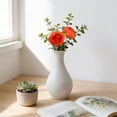 thumbnail image 5 of Light Orange Rose Flowers Artificial for Decoration,4in Blue Silk Flower Heads,2 Pcs Rose Flowers, Silk Rose Heads Bulk,Satin Rose Heads No Stem for DIY Flower Well,Crafts Bouquest, 5 of 9