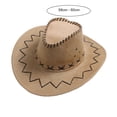 thumbnail image 4 of Leadrop Sun Hat Wide Brim Sun Protection Men Women Pure Color Adjustable Hat for Outdoor, 4 of 8