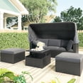 thumbnail image 2 of Outdoor Sectional Seating with Five-Level Recline | Relax at Favorite Angle in Garden | PE Rattan and Polywood Table | Enhance Leisure Experience, 2 of 6
