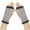 Gray, variant on ameIAEA Fleece Lined Arm Warmers Fingerless Knitted Gloves Winter Mitten Gloves with ThumbHole for Unisex