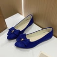 thumbnail image 4 of DYTTDG Women's Vintage Knit Flats | Bowknot Detail On Shallow Toe Casual Shoes for Daily Wear, Walking & Vocation, 4 of 6
