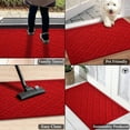 thumbnail image 5 of A1HC New Original All Weather Superior Dirt and Moisture Absorbing Polypropylene Door Mat with Tire Crumb Rubber Backing, Inside Outside Use for Home, Office, Garage, Patios, Red, 24x36 Inches, 5 of 7