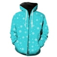thumbnail image 1 of Winter Snowflake Pattern Men's Zipper Hoodies With Hood Jackets 3D Printed Hip Hop Cool Spring Tops Oversized 2024 Hot Sale, 1 of 5