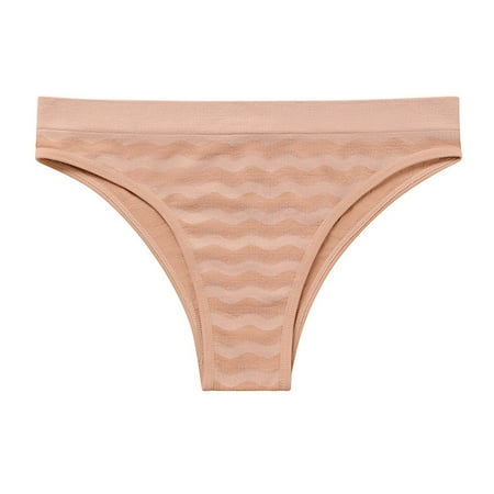 Bigersell Maternity Underwear Clearance Boy Shorts Underwear Women Bikini Panty Style P-1671 Spandex Shaping Panties Thongs Briefs High Waist Women s Bikini Panties Khaki S