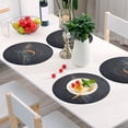 thumbnail image 6 of Ryvnso Planet Space Stars Round Plate Mats Dining Table Placemat Set of 4 for Holiday Decoration, 6 of 7