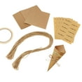 thumbnail image 3 of 50pcs Conos de confeti Conos de boda Conos de papel para regalos de banquete de marrón Colcomx Conos de confeti de boda, 3 of 8