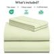 thumbnail image 2 of LuxClub Juego de sábanas de 4 piezas, bolsillos profundos, 16.0 in, respetuoso con el medio ambiente, sin arrugas, lavable a máquina, ropa de cama de hotel, suave y sedosa, color verde salvia Californ, 2 of 8